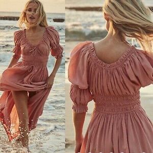 DÔEN ISCHIA DRESS PETAL PINK SIZE L